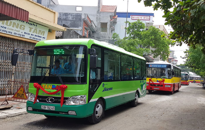 tuyến bus 103 phủ sóng khu đô thị Thanh Hà