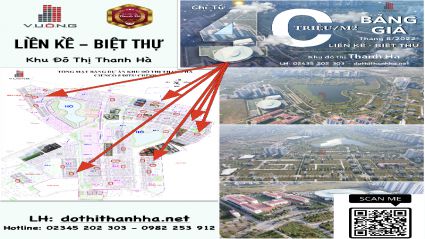 GIÁ ĐẤT TẠI DỰ ÁN TẠI KHU ĐÔ THỊ THANH HÀ, MƯỜNG THANH CẬP NHẬT MỚI NHẤT