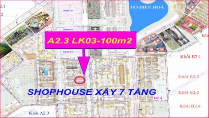 Bán liền kề thanh hà A2.3 liền kề 03 diện tích 100m2 đường 17m SHOPHOUSE xây 7 tầng Liên hệ:0906205887