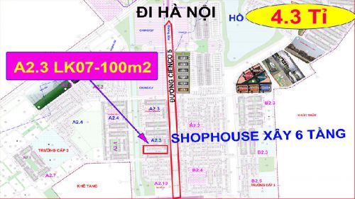 Bán liền kề Shophouse thanh hà A2.3 liền kề 07 diện tích 100m2 kiến trúc xây dựng 6 tầng tiếp giáp trục đường CIENCO 5 giá rẻ Liên hệ.0906205887