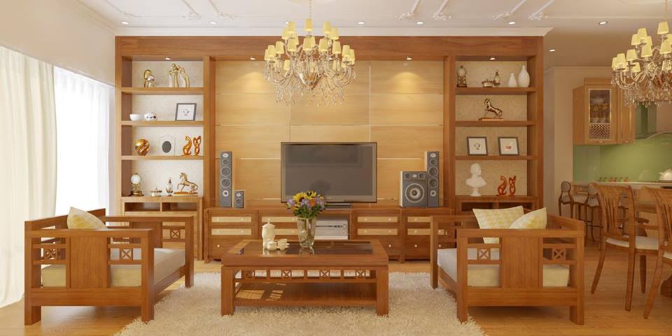 nội thất căn hộ góc chung cư Văn Phú Victoria