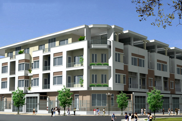 khu nhà liền kề Văn Phú