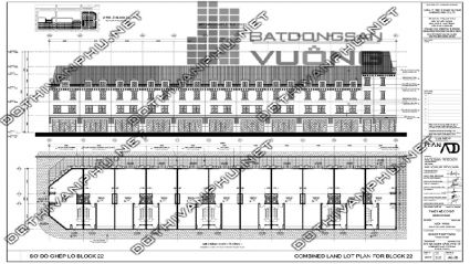 Sơ đồ ghép khối Block 22 liền kề La Casta Văn Phú - liền kề Văn Phú HiBrand - khu đô thị Văn Phú